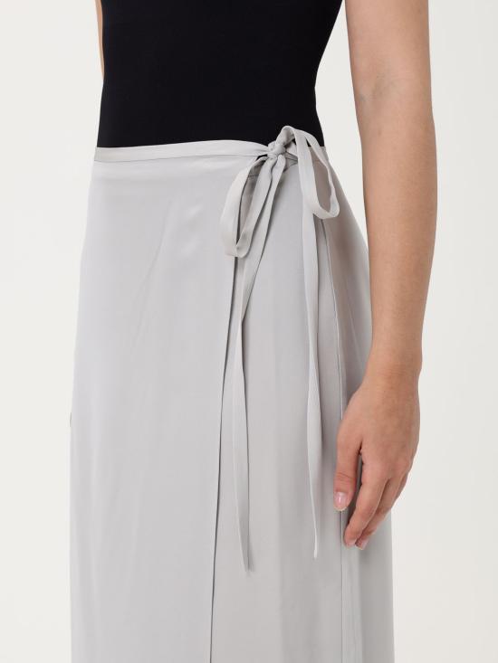 25FW 띠어리 롱 스커트 O1102303 B6M Silver - THEORY