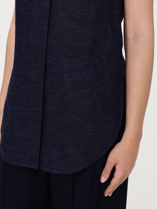 25SS 엠포리오 아르마니 셔츠 EW000996TE10381 OB005 Blue - EMPORIO ARMANI