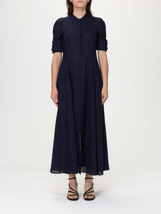 25FW 엠포리오 아르마니 롱 원피스 EW000997TE10381 OB005 Blue