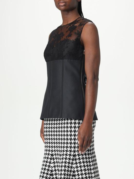 25SS 알렉산더 맥퀸 민소매 티셔츠 832038QEAGE 1000 Black - ALEXANDER MCQUEEN