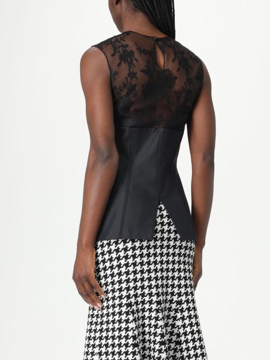 25SS 알렉산더 맥퀸 민소매 티셔츠 832038QEAGE 1000 Black - ALEXANDER MCQUEEN