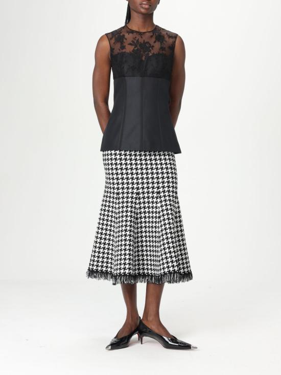 25SS 알렉산더 맥퀸 민소매 티셔츠 832038QEAGE 1000 Black - ALEXANDER MCQUEEN