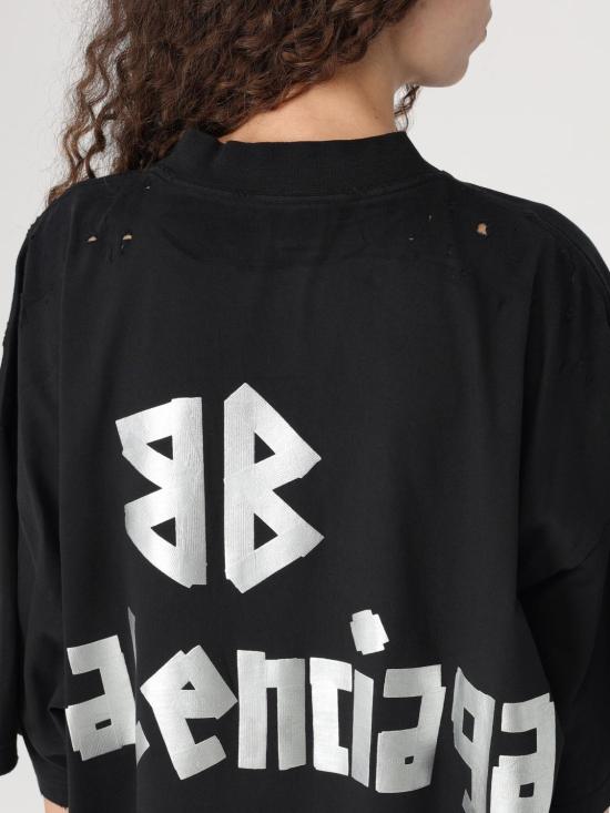 24FW 발렌시아가 롱 원피스 739037 TQVQ8 1073 Black - BALENCIAGA