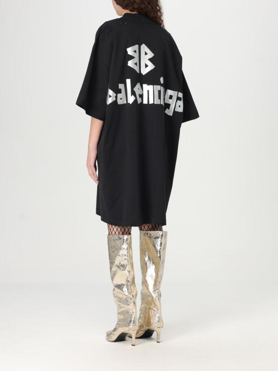 24FW 발렌시아가 롱 원피스 739037 TQVQ8 1073 Black - BALENCIAGA