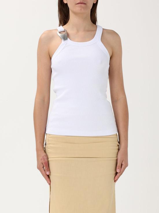 25FW 핑코 민소매 티셔츠 105082A2JK Z04 White