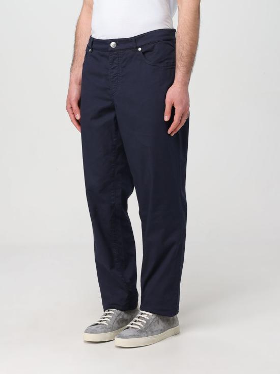 25SS 브루넬로 쿠치넬리 스트레이트 팬츠 M289LI1780 C2517 Blue - BRUNELLO CUCINELLI