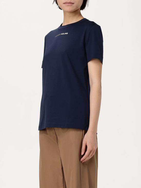 25FW 에스막스마라 반팔 티셔츠 2519971033600 009 Navy - 'S MAX MARA