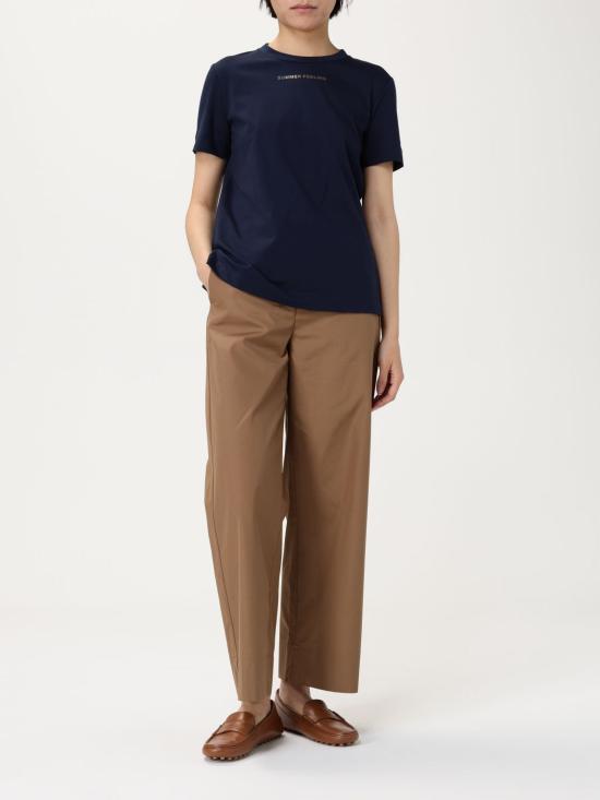 25FW 에스막스마라 반팔 티셔츠 2519971033600 009 Navy - 'S MAX MARA