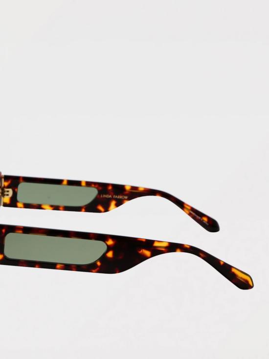 26SS 린다페로우 선글라스 LFL1419C2SUN2 DARK T SHELL LIGHT GOLD GREEN Brown - LINDA FARROW