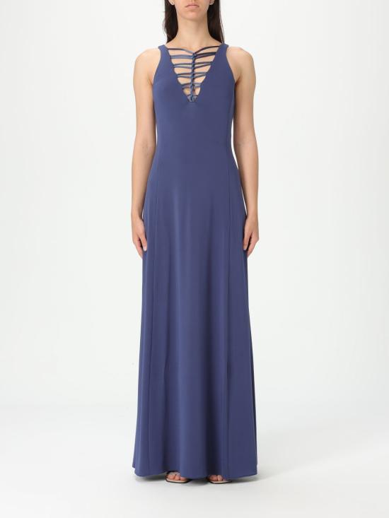 25FW 엠포리오 아르마니 롱 원피스 EW001633AF14054 UB084 Blue