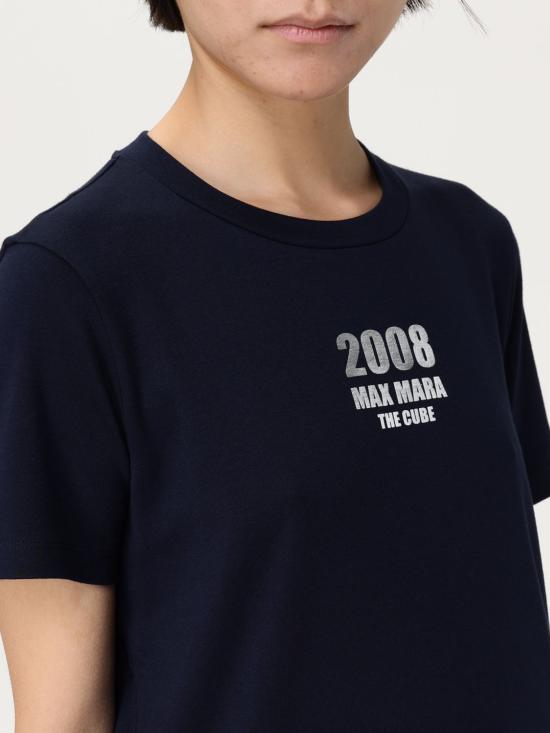 25FW 에스막스마라 반팔 티셔츠 2519971011600 004 Blue - 'S MAX MARA