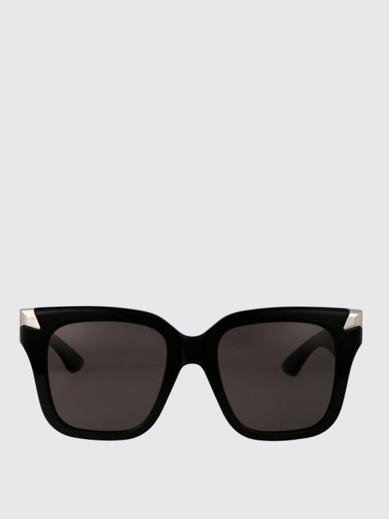 25FW 알렉산더 맥퀸 선글라스 AM0440S 001 Black - ALEXANDER MCQUEEN