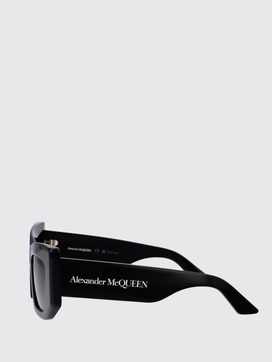 25FW 알렉산더 맥퀸 선글라스 AM0448S 001 Black - ALEXANDER MCQUEEN