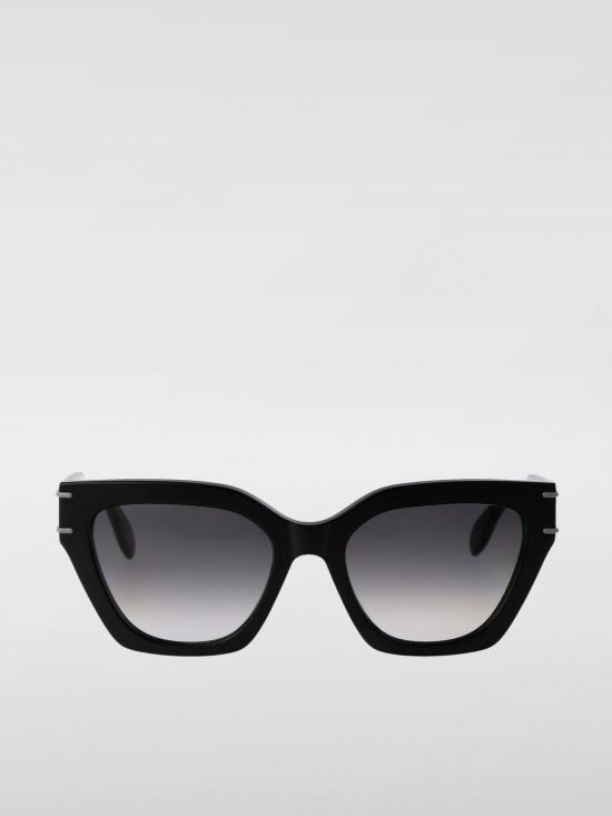 25FW 알렉산더 맥퀸 선글라스 AM0398S 001 Black - ALEXANDER MCQUEEN