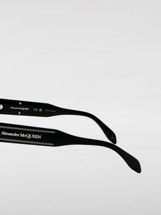 25FW 알렉산더 맥퀸 선글라스 AM0398S 001 Black - ALEXANDER MCQUEEN