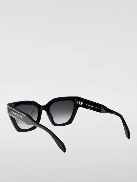 25FW 알렉산더 맥퀸 선글라스 AM0398S 001 Black - ALEXANDER MCQUEEN