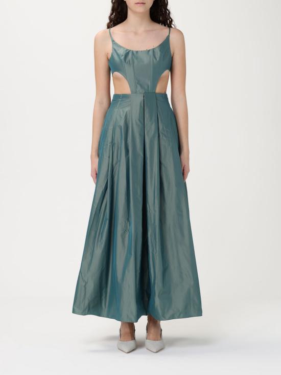 25SS 엠포리오 아르마니 롱 원피스 EW001743 TE10929 U7202 Green