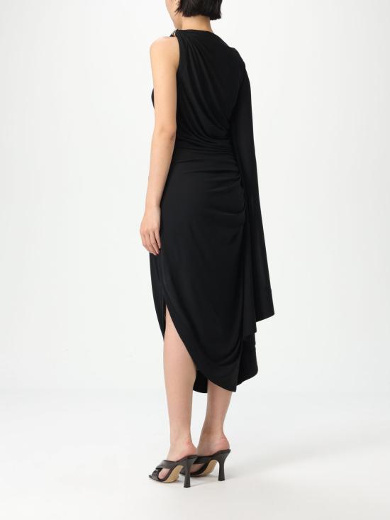 25SS 보테가베네타 롱 원피스 819930V4N20 1000 Black - BOTTEGA VENETA