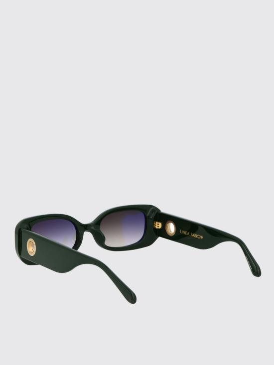 26SS 린다페로우 선글라스 LFL1117C7SUNC7 FORESTGREEN LIGHTGOLD GREYGRAD Green - LINDA FARROW