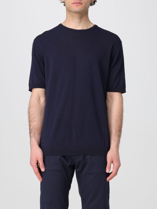 25FW 로베르토 콜리나 반팔 티셔츠 RB10021 10 Navy