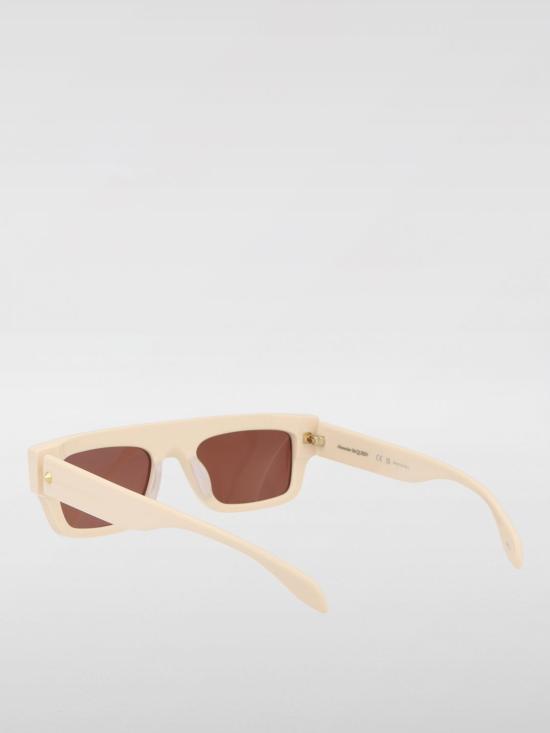 25FW 알렉산더 맥퀸 선글라스 AM0427S 004 Ivory - ALEXANDER MCQUEEN