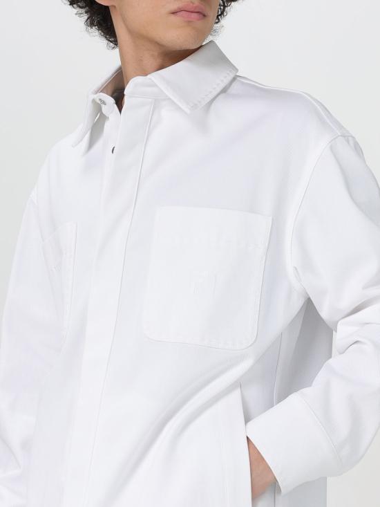 25FW 펜디 긴팔 셔츠 FW1321AUAH F0QA0 White - FENDI