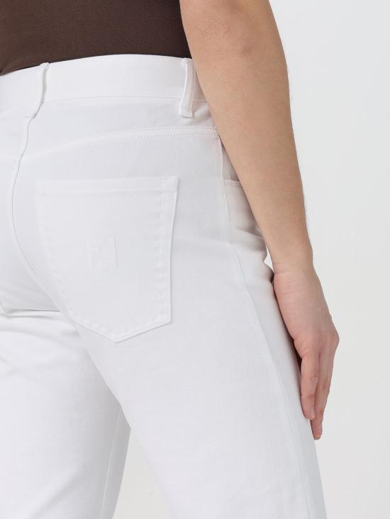 25SS 펜디 스트레이트 팬츠 FLP288AUAH F0QA0 White - FENDI