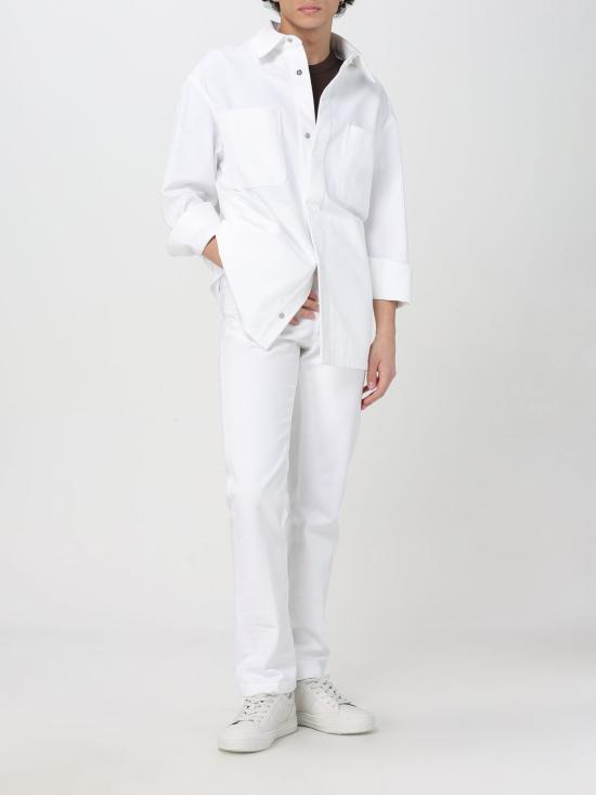 25SS 펜디 스트레이트 팬츠 FLP288AUAH F0QA0 White - FENDI