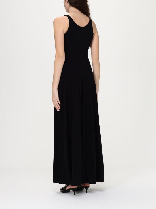 25FW 엠포리오 아르마니 롱 원피스 EW001633AF14054 UC001 Black - EMPORIO ARMANI