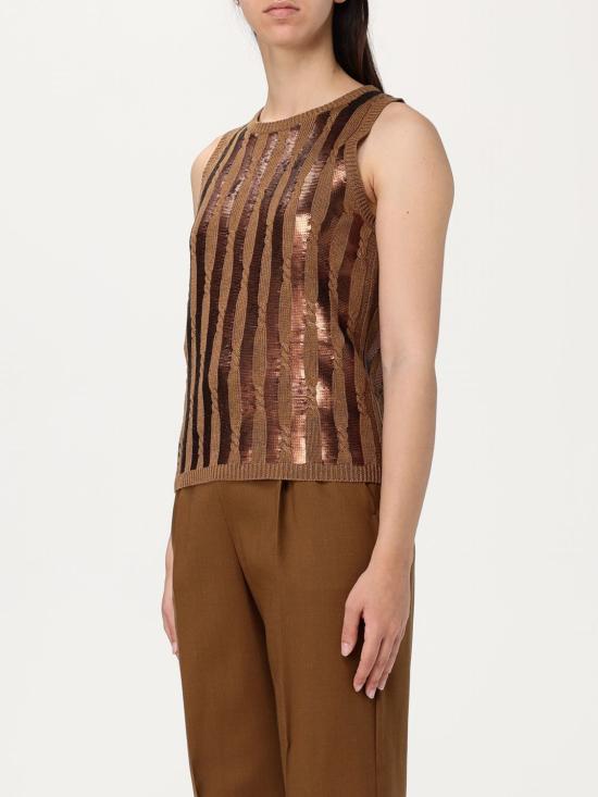 25SS 막스마라 민소매 티셔츠 2511361022600 015 Tobacco - MAX MARA