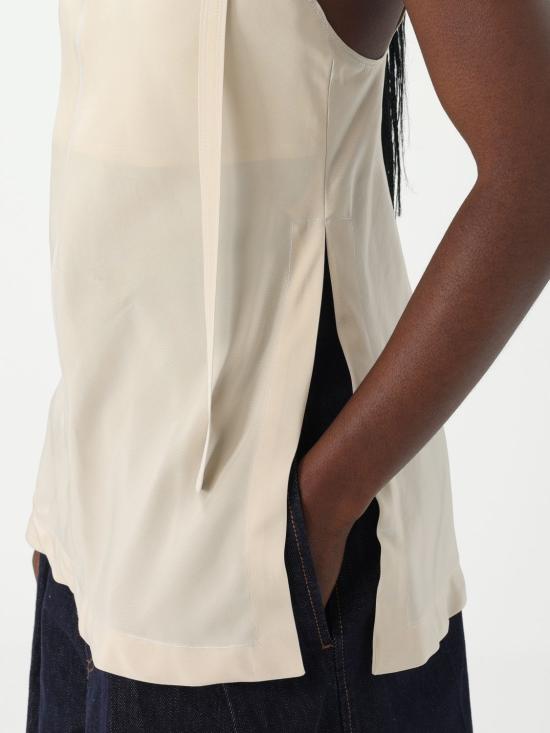 25FW 스포트막스 민소매 티셔츠 2512161032600 001 Ivory - SPORTMAX