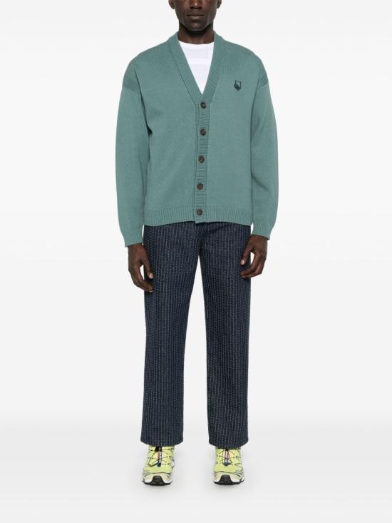 25SS 메종키츠네 가디건 OM00502KT10990080 SOFT TEAL DOM - MAISON KITSUNE