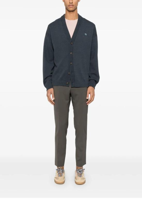 25SS 메종키츠네 가디건 OM00502KT10990076 SLATE GREY DOM - MAISON KITSUNE