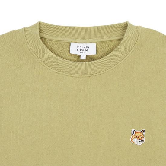  메종키츠네 폭스 헤드 패치 레귤러 스웻셔츠 LM00301KM0001P357 CANVAS DOM - MAISON KITSUNE