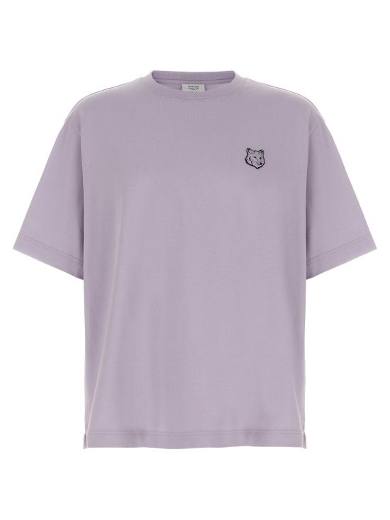 25SS 메종키츠네 볼드 폭스 헤드 패치 오버사이즈 티셔츠 LM00107KJ01190173 SOFT MAUVE DOM