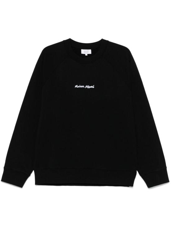  메종키츠네 자수 오버사이즈 래글런 스웨트셔츠 OM00309KM0001P199 BLACK DOM
