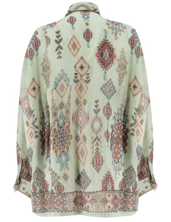 25SS 에르마노 설비노 긴팔 티셔츠 D462K738JGD S4674 Green - ERMANNO SCERVINO