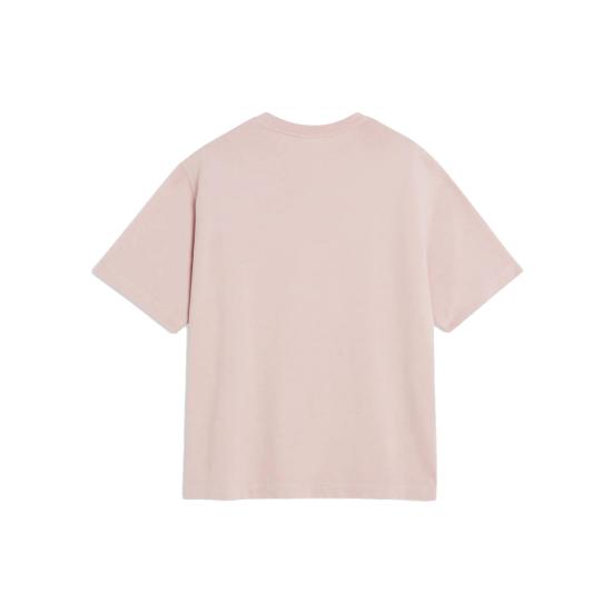  메종키츠네 볼드 폭스 헤드 패치 오버사이즈 티셔츠 LM00107KJ01190172 PINK CLAY DOM - MAISON KITSUNE