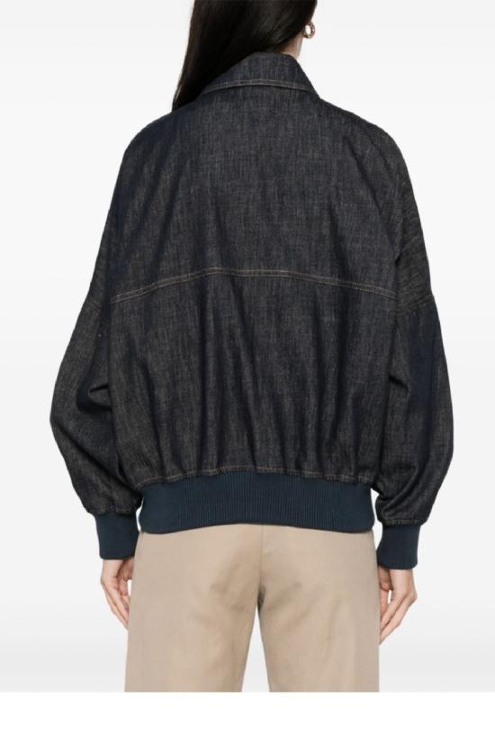 25SS 브루넬로 쿠치넬리 데님 자켓 MB1257470 C001 Black - BRUNELLO CUCINELLI