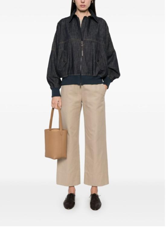 25SS 브루넬로 쿠치넬리 데님 자켓 MB1257470 C001 Black - BRUNELLO CUCINELLI