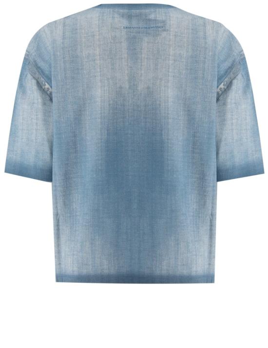 25SS 에르마노 설비노 반팔 티셔츠 D462L366LJO S4217 Blue - ERMANNO SCERVINO