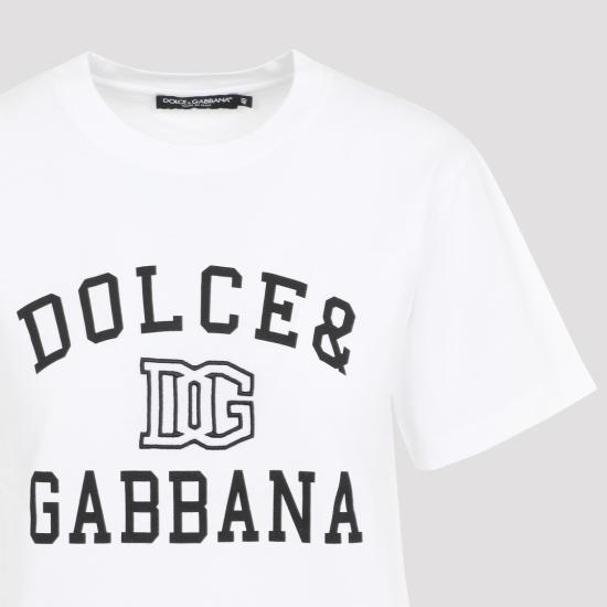 24FW 돌체앤가바나 반팔 티셔츠 F8V09Z GDCNV White - DOLCE & GABBANA