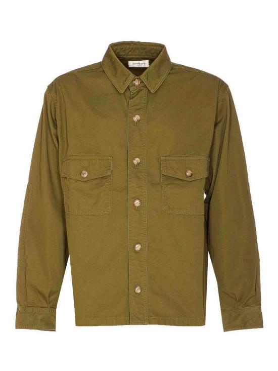 25FW 생로랑 긴팔 셔츠 816396Y03JC3007 Green