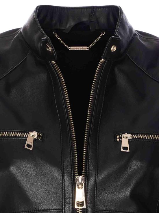  리우조 가죽 자켓 CA5128P037922222 Black - LIU JO