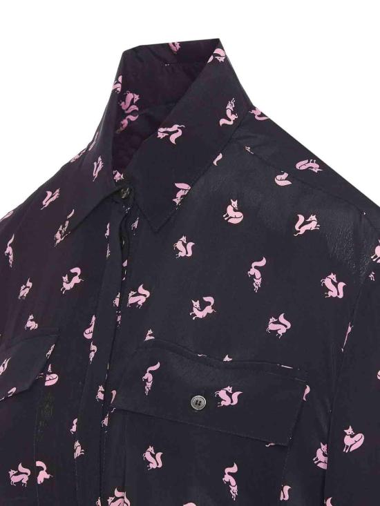  메종키츠네 스커트 NW01617WF4033P199 Black - MAISON KITSUNE