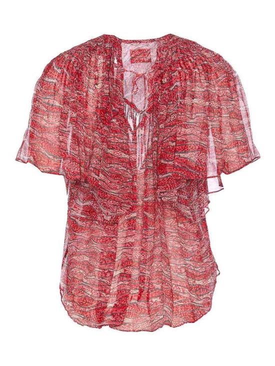  이자벨마랑에뚜왈 민소매 티셔츠 HT0613FBC1J07E70RD Red - ISABEL MARANT ETOILE