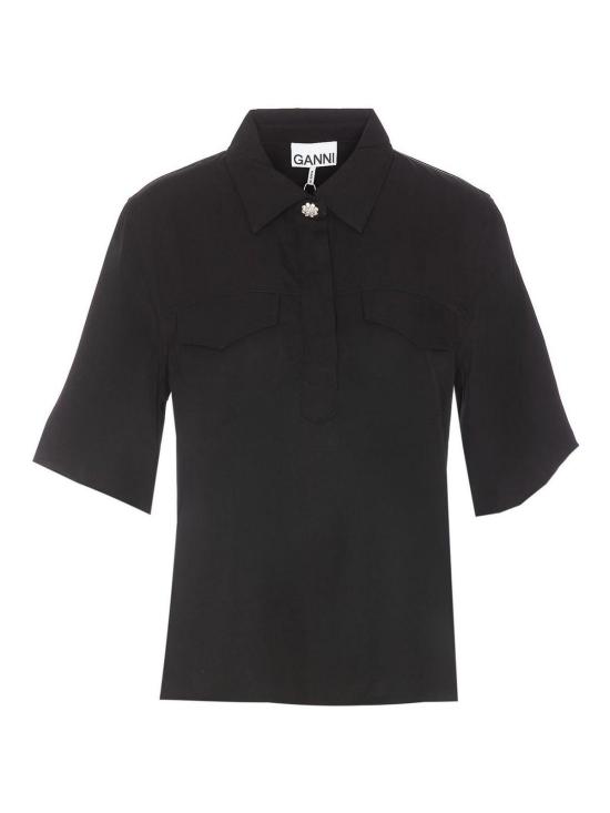  가니 셔츠 W0180099 Black