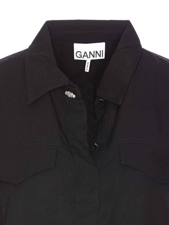  가니 셔츠 W0180099 Black - GANNI