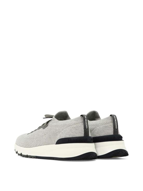 25SS 브루넬로 쿠치넬리 스니커즈 MZUPMB0252CB308 Silver - BRUNELLO CUCINELLI