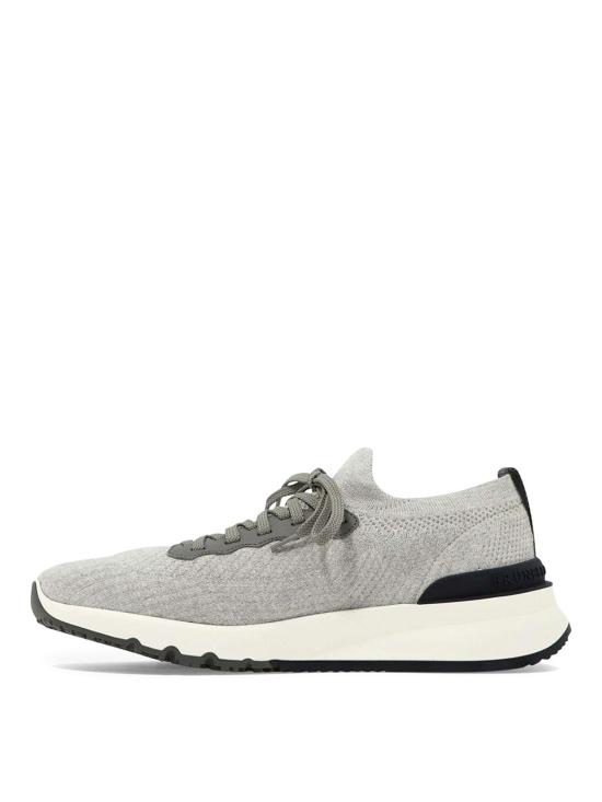 25SS 브루넬로 쿠치넬리 스니커즈 MZUPMB0252CB308 Silver - BRUNELLO CUCINELLI
